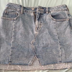 pacsun denim skirt